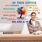 Office Inspirational Wall Decals Office Wall Decor for Office Quotes Positive Sayings Peel and Stick Office Stickers Motivational Teamwork Wall Decals Company Art We are A Team Gift (Elegant Style)